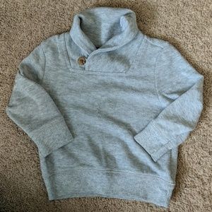 Boys gray cowl neck sweater